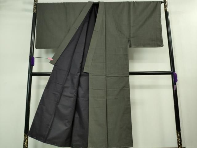 平和屋着物□極上 男性 西陣 興嵯峨紬 アンサンブル 長羽織 証紙付き  