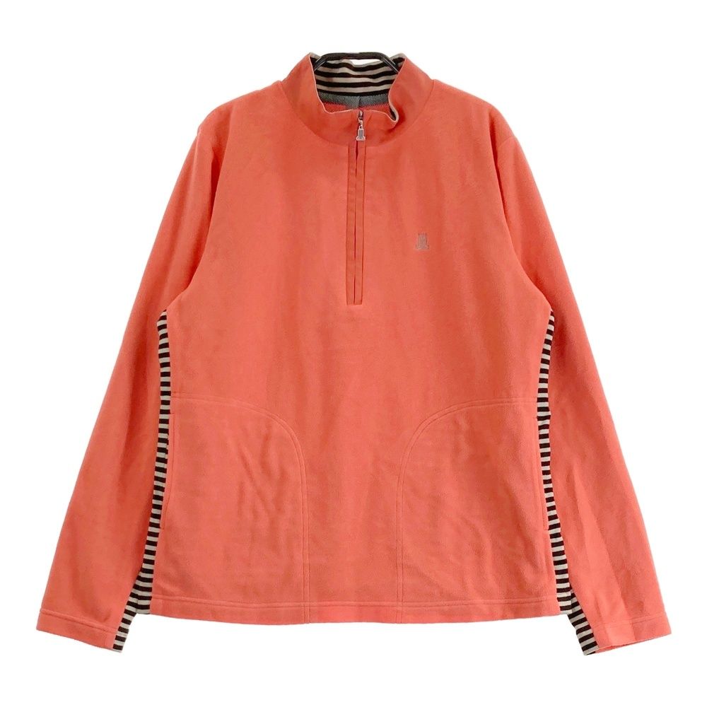 サイズ：40 LANVIN SPORT ランバン スポール  ハーフジップ 長袖フリースジャケット  オレンジ系 [240101411353] ゴルフウェア レディース ストスト ジャケット