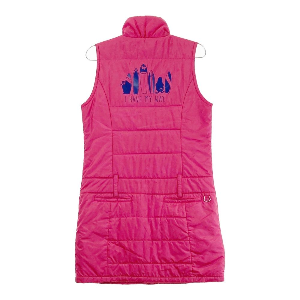 サイズ：M MUNSING WEAR マンシングウェア 中綿 ワンピース ピンク系