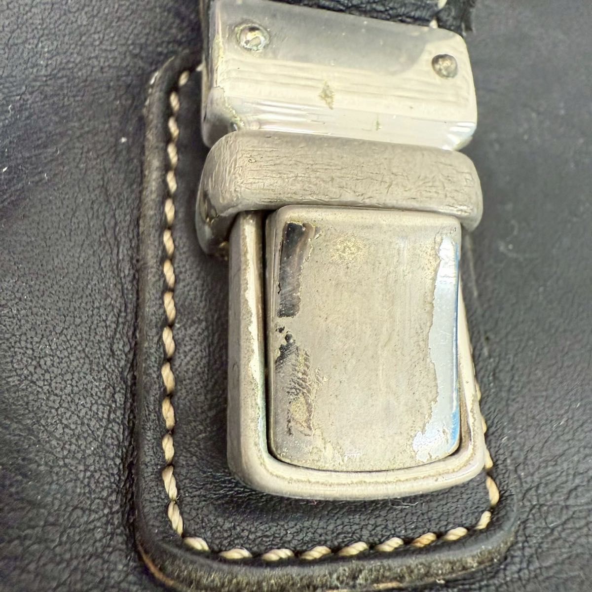 COACH コーチ 2way ビジネス ショルダーバッグ ブラック レザー 5208 