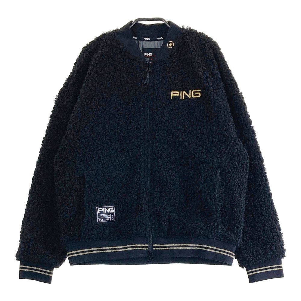サイズ M PING ピン ボアジャケット ブラック系 240101441008 ゴルフウェア レディース ストスト