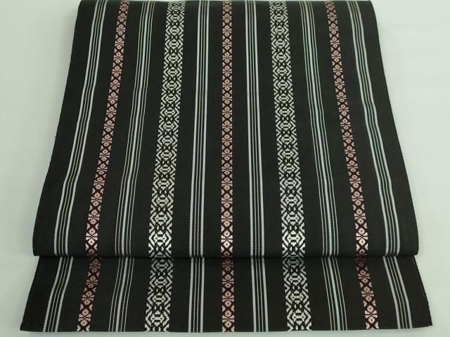 平和屋着物□極上 夏物 本場筑前博多織 つけ帯 紗献上 紫苑色地