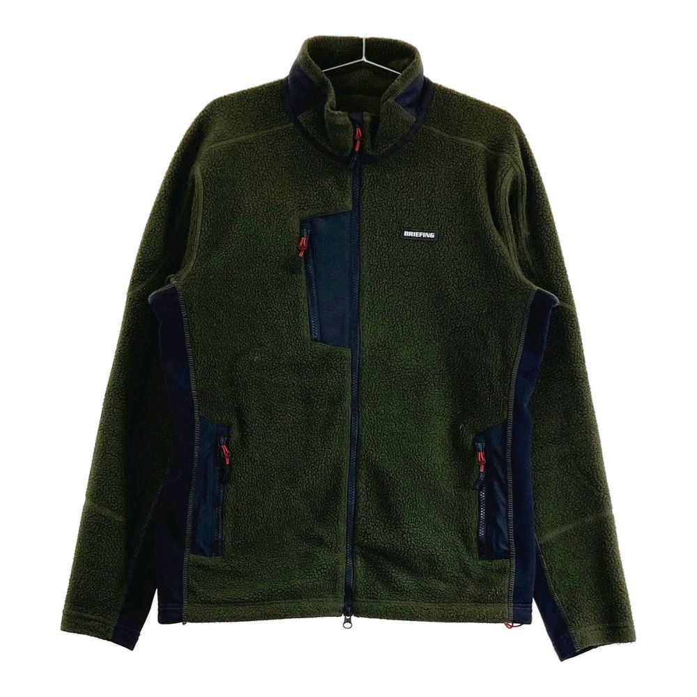 サイズ M BRIEFING GOLF ブリーフィング ボア ジップジャケット カーキ系 240101542512 ゴルフウェア メンズ ストスト