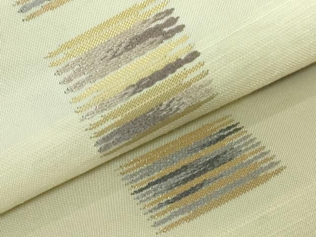 爽やかな色の取り合わせ　西陣　加納幸の袋帯 平和屋着物□極上 西陣の名門 加納幸謹製 六通柄袋帯 色紙文