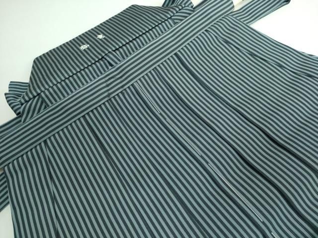 平和屋着物 上 男性 馬乗り袴 縞 茶喜仙台平 茶喜謹製 kh 5