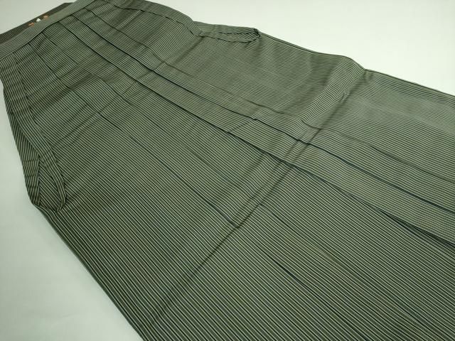 平和屋着物 上 男性 馬乗り袴 縞 DZAB0547kh5