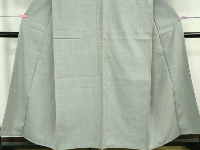 平和屋着物■極上　本場結城紬　重要無形文化財　色無地　灰青色　逸品　未使用　DZAB0552kh5 平和屋着物□極上 本場結城紬 重要無形文化財 色無地 灰青色 逸品 未