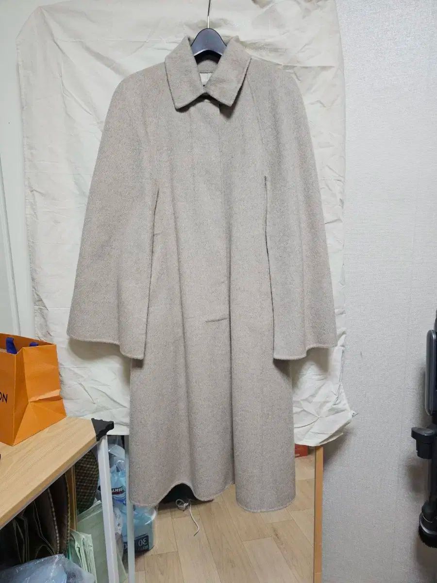 K_daba ケイプ ウール コート S