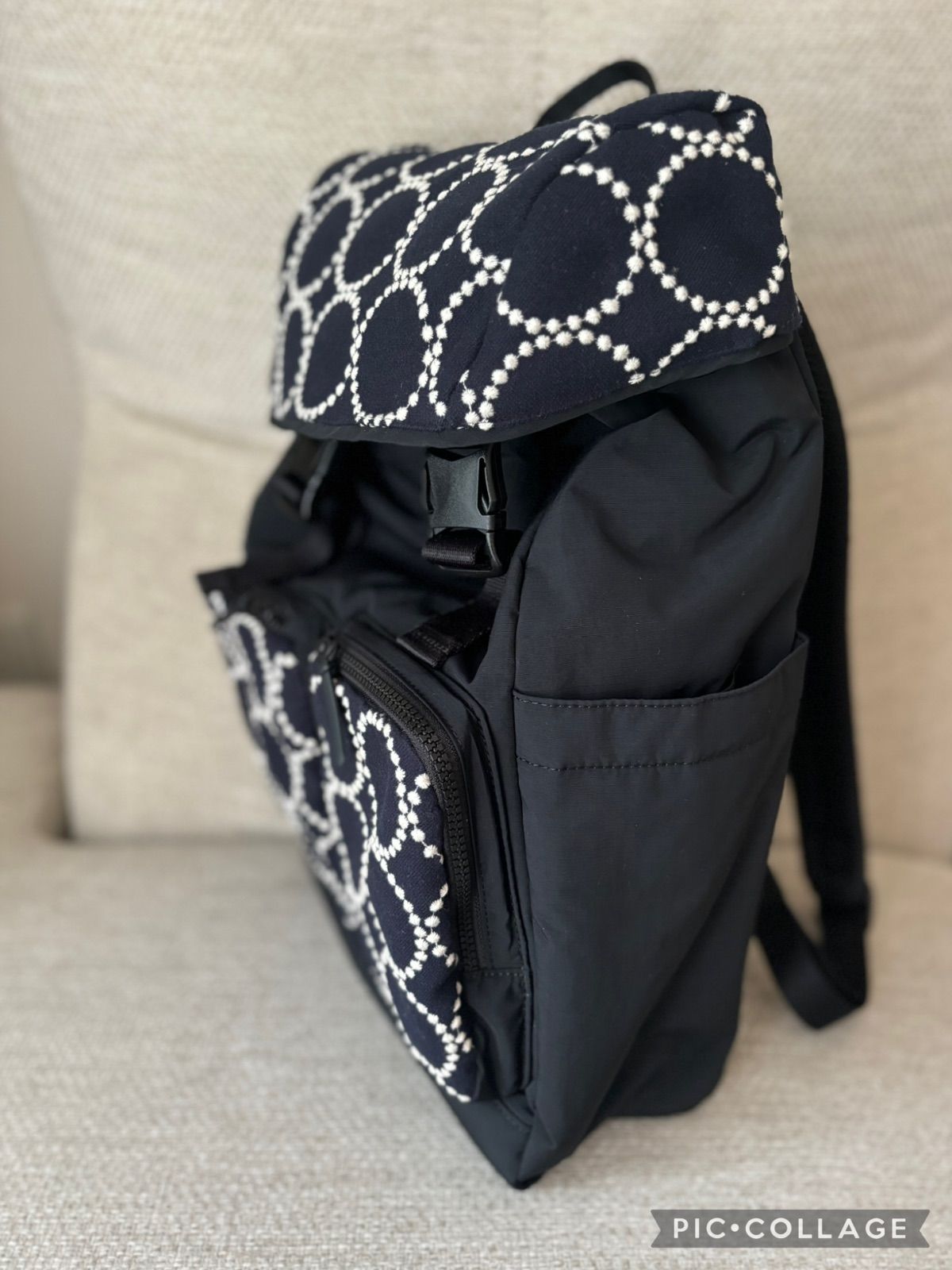 大きなポケットのリュック　ミナペルホネン　mina perhonen 大きなポケットのリュックサック ミナペルホネン mina perhonen - メルカリ