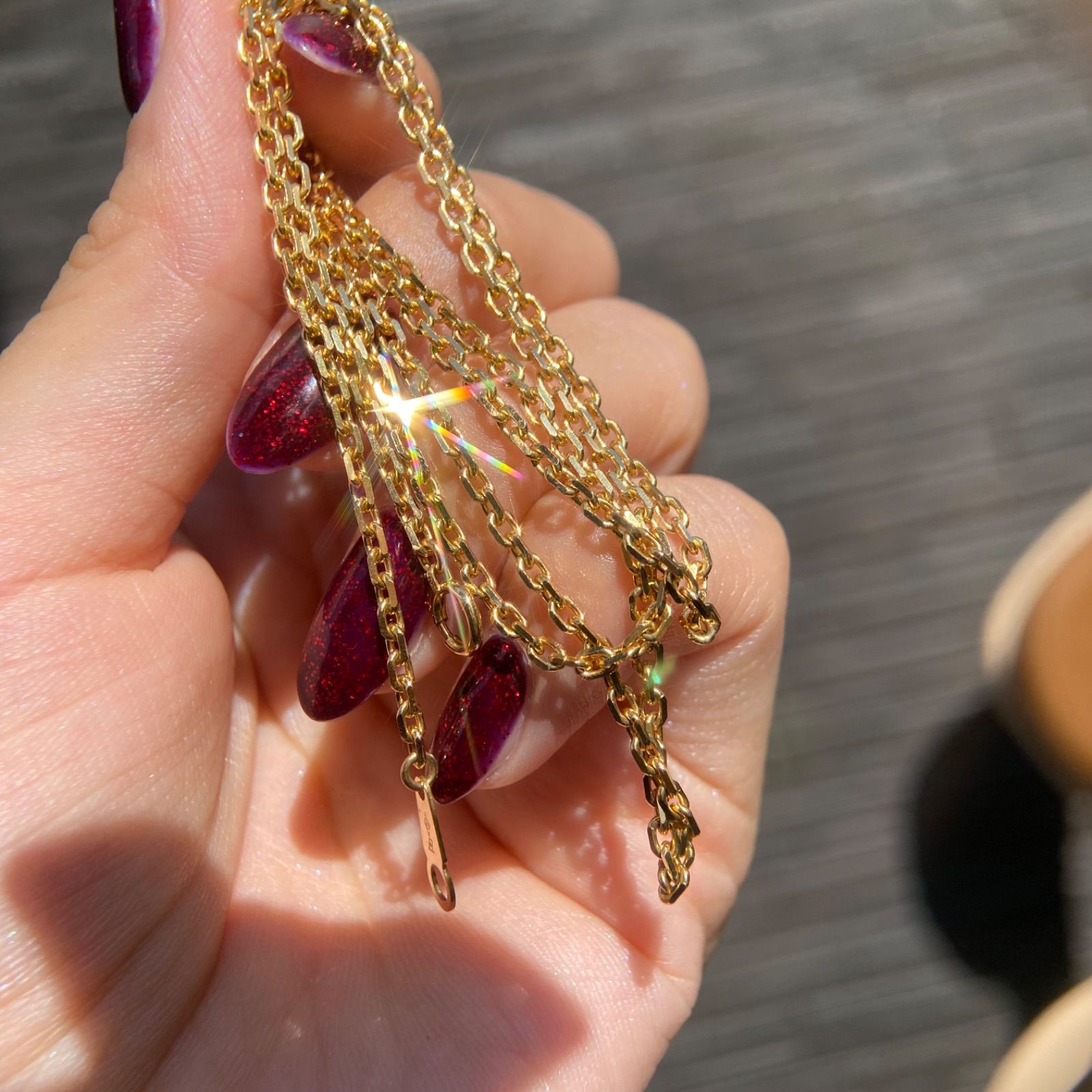 買取店】田中貴金属✨ K18 10.64g ネックレス 59cm ゴールド 金 C1965