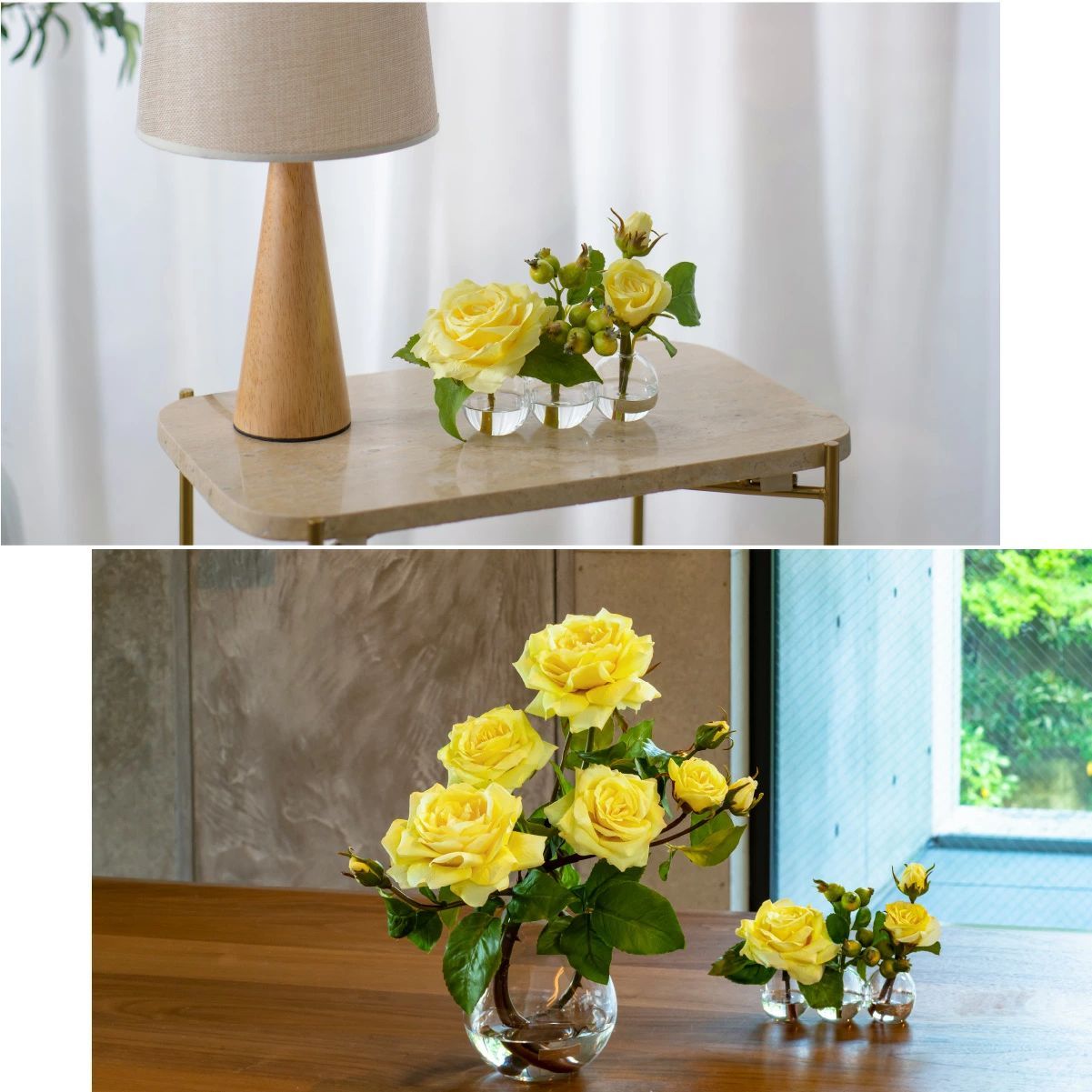 【最新作入荷】 造花 薔薇 バラ プリマローズye-3W アレンジメント インテリア アーティフィシャルフラワー アレンジ ミニ 小さめ 【激安大特価！】