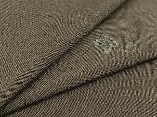 平和屋着物 上質な紬 単衣 舞花文 正絹 AABB1416jh