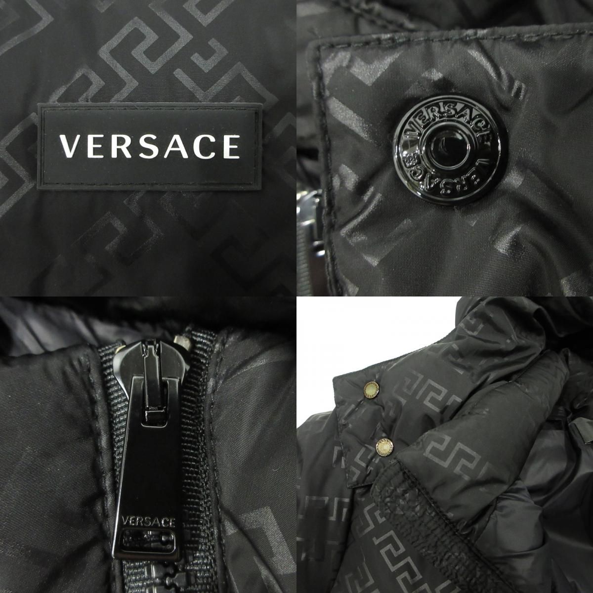 三重本店】 中古 VERSACE | ヴェルサーチ 襟2WAYグレカ柄ナイロン 