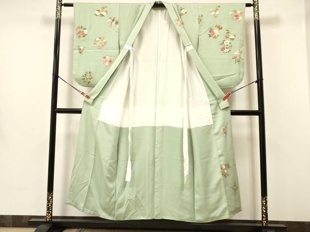 平和屋着物∵女の子 十三参り 子供 祝着 駒刺繍 花丸文 金彩 ma