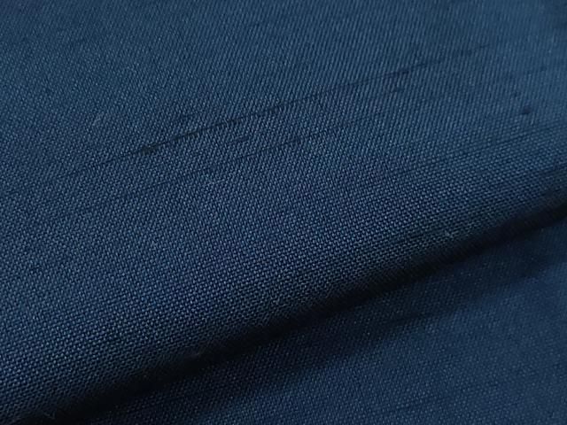 平和屋着物 男性 紬 アンサンブル 長襦袢セット 濃紺色 キングサイズ 正絹 vf