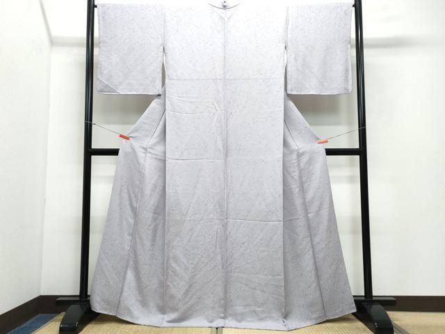 【安心の国内正規商品】 平和屋着物●上質な色無地 草花地紋 薄色 正絹 CAAY3026vf