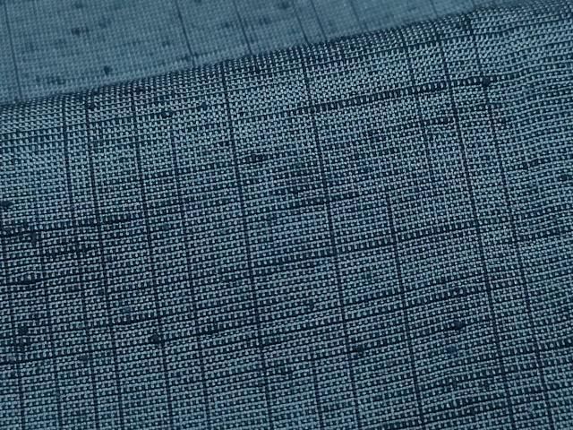 平和屋着物 男性 玉華紬 鉄御納戸色 やまと誂製 証紙付き 正絹 vf