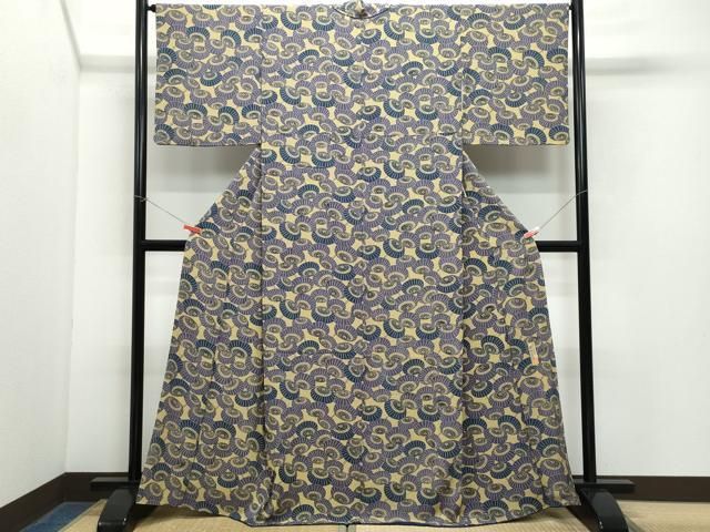 平和屋着物●宮内庁御用達 赤城右堂 小紋 番傘 正絹 CAAY3037vf