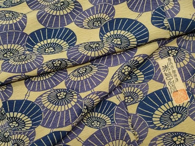 平和屋着物●宮内庁御用達 赤城右堂 小紋 番傘 正絹 CAAY3037vf