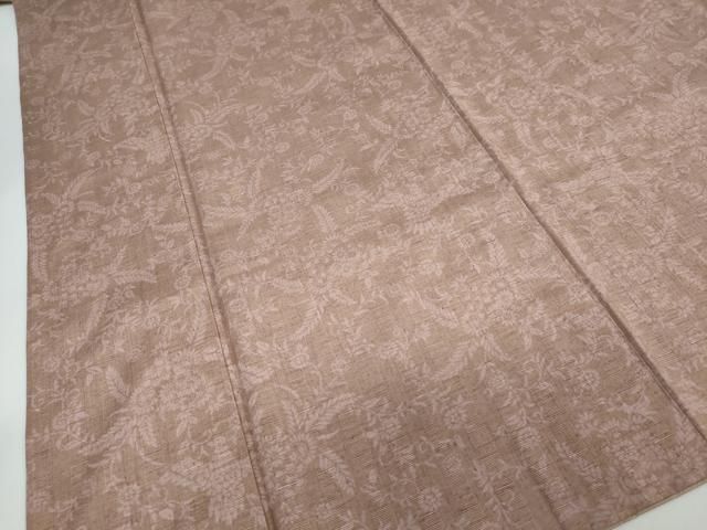 上質な紬 花鳥文