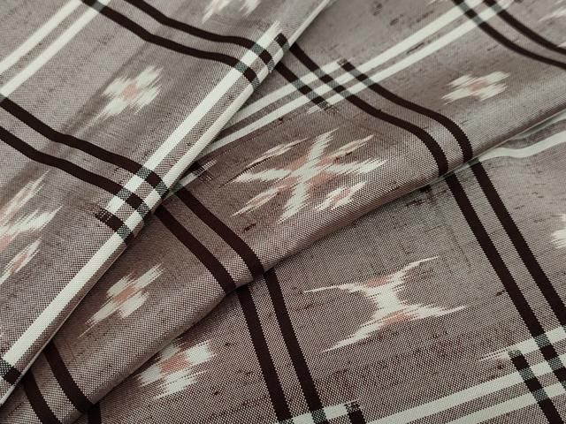 平和屋着物●本場琉球絣 正絹 DAAW5705ud