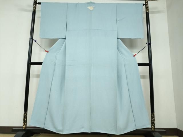 平和屋着物 上質な色無地 花尽くし地紋 秘色色 正絹 DAAW5706ud