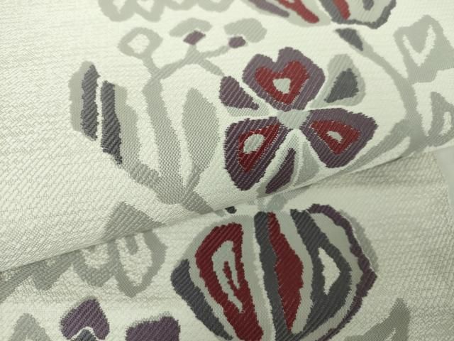 平和屋着物○八寸名古屋帯 草花間道 正絹 逸品 DAAY1373ps - メルカリ