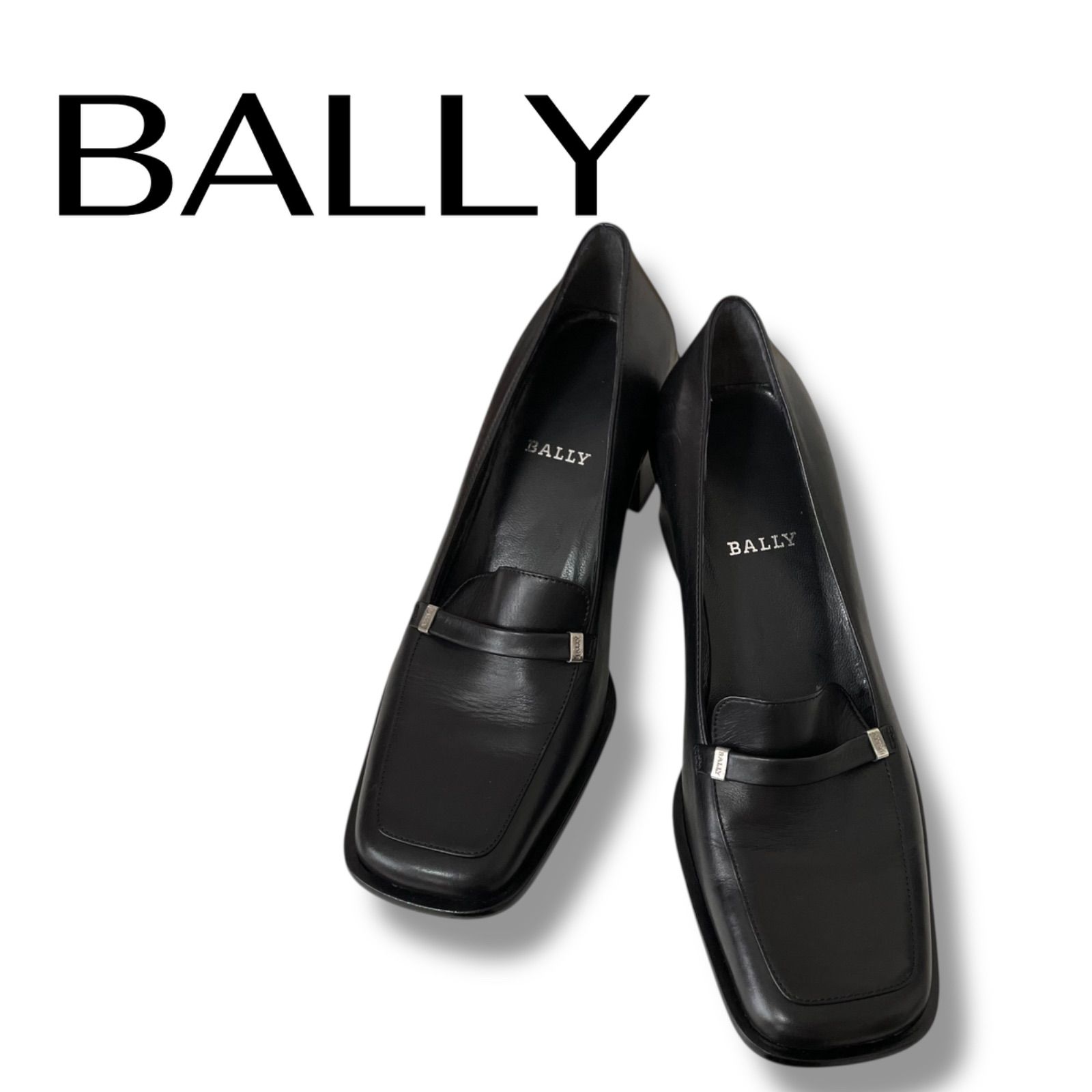 BALLY パンプス　❤️ 新品未使用品 上質な革　丁寧な造り　上品 BALLY バリー レザー スクエアトゥ パンプス レディース 本革 上品