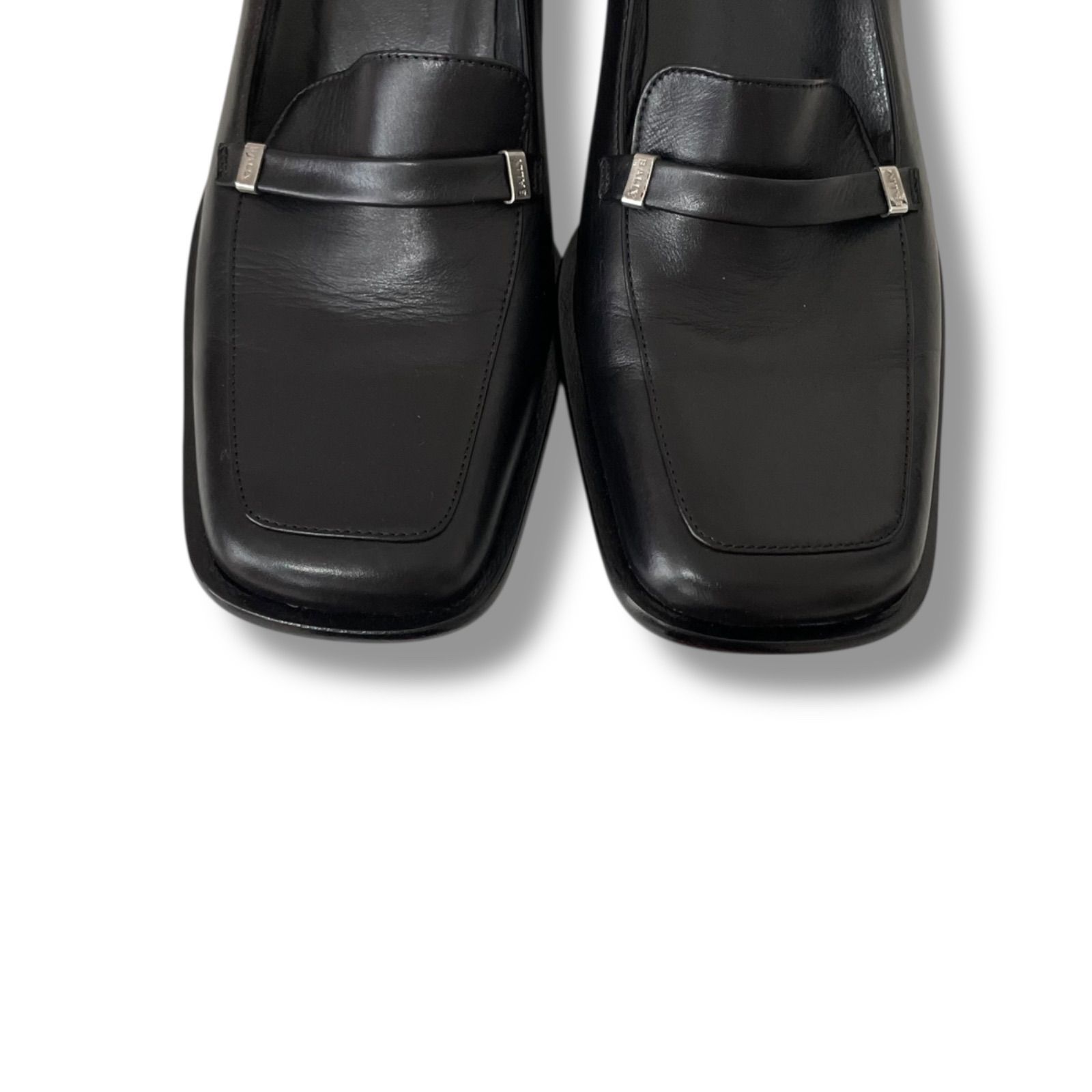 BALLY バリー レザー スクエアトゥ パンプス レディース 本革 上品