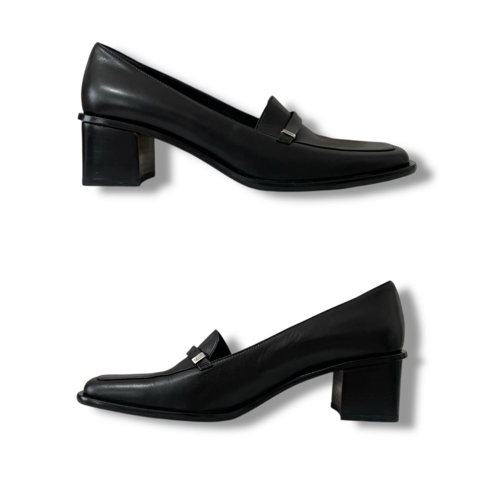 BALLY バリー レザー スクエアトゥ パンプス レディース 本革 上品