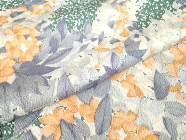 上質な小紋 草花文