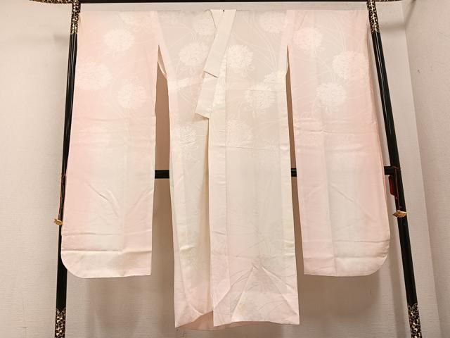 平和屋着物○豪華振袖・長襦袢(無双仕立て)セット 駒刺繍 檜扇花文