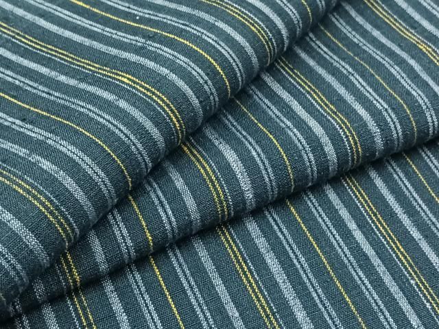平和屋着物 上質な紬 単衣 縞 正絹 AABC6169jh