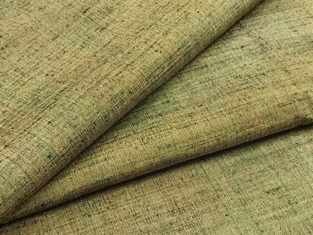 平和屋着物▽上質な紬 単衣 縞 正絹 AABC6174jh