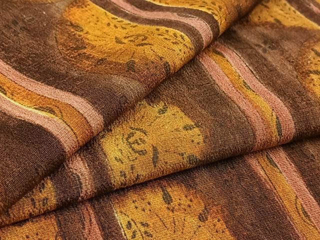 平和屋着物▽上質な小紋 単衣 花間道 正絹 AABC6175jh