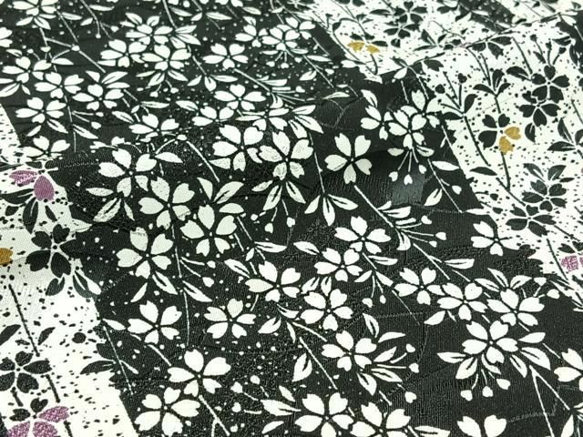 草花文 洗える着物