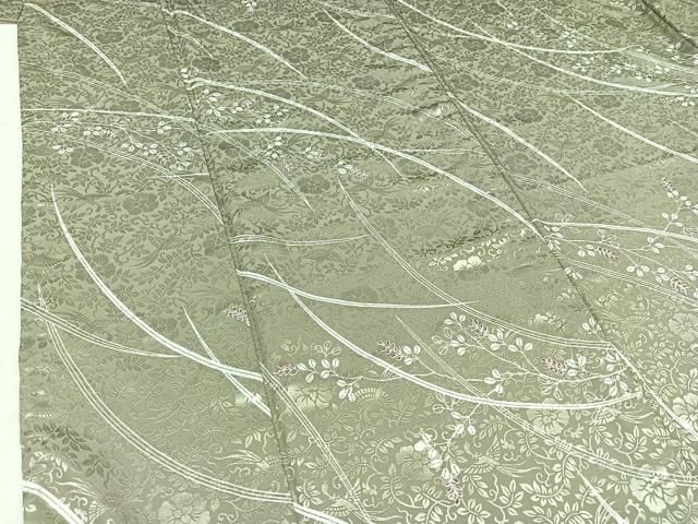 草花文 洗える着物