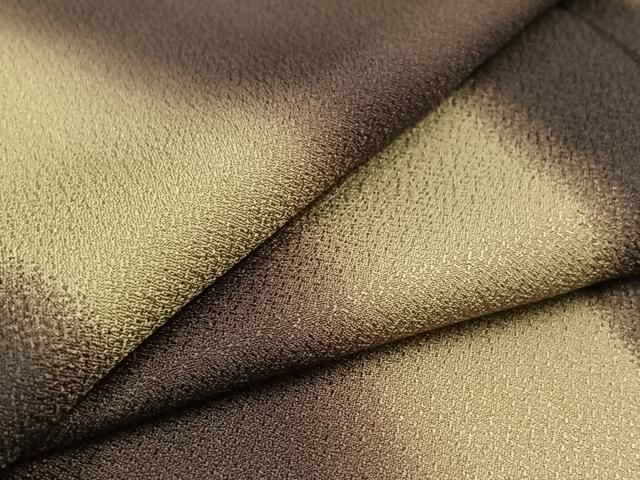 平和屋着物▽小紋 単衣 間道 暈し染め 洗える着物 AABC6180jh