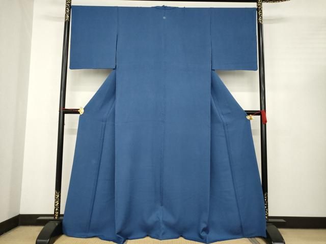 留紺色 背抜き仕立て