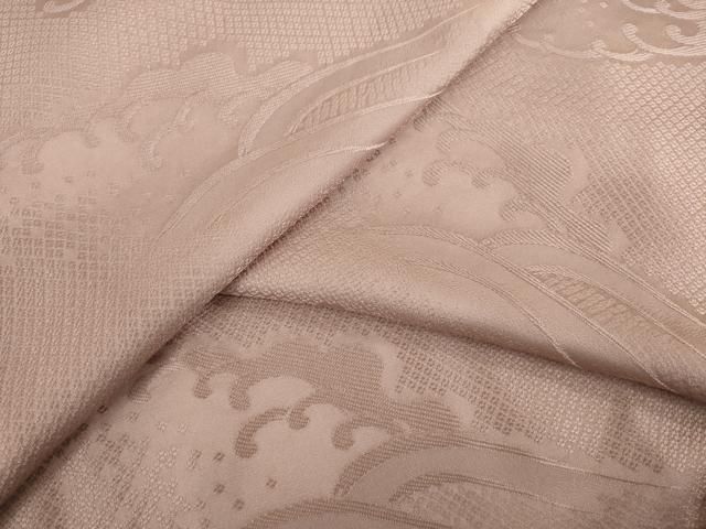 平和屋着物 上質な色無地 立波地紋 鴇浅葱色 正絹 AABC4153ck