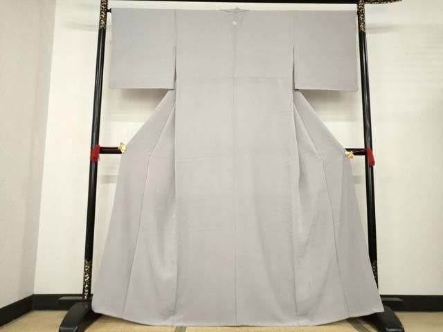 平和屋着物 上質な色無地 鳩羽鼠色 正絹 AABC4167ck