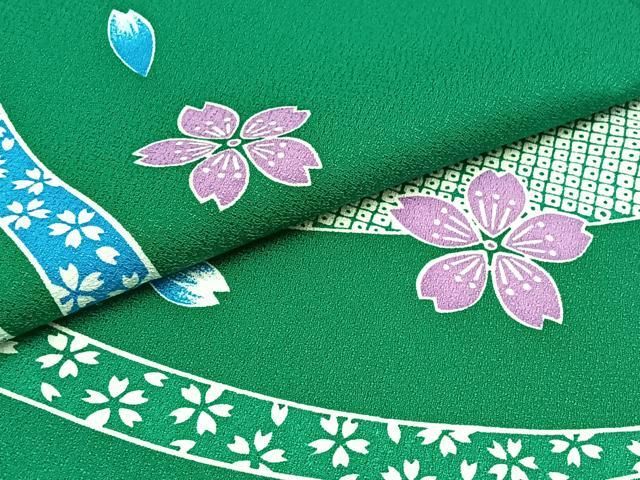舞桜文 洗える着物