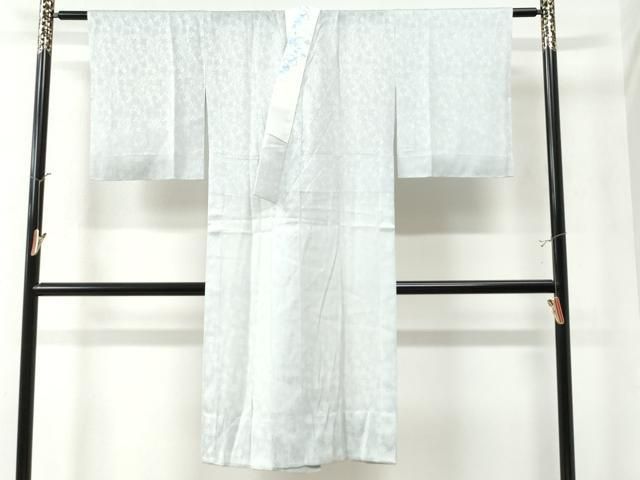 平和屋着物 長襦袢 無双仕立て 南天地紋 藍白色 さが美扱い 半衿刺繍 正絹 CAAZ3015yc