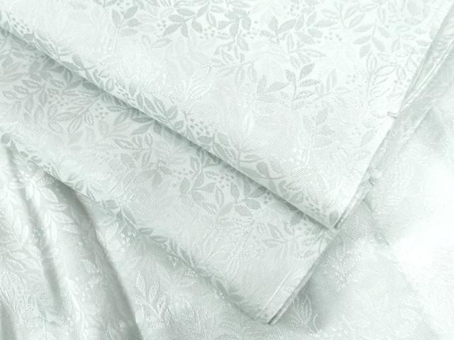 平和屋着物●長襦袢 無双仕立て 南天地紋 藍白色 さが美扱い 半衿刺繍 正絹 ♥ CAAZ3015yc