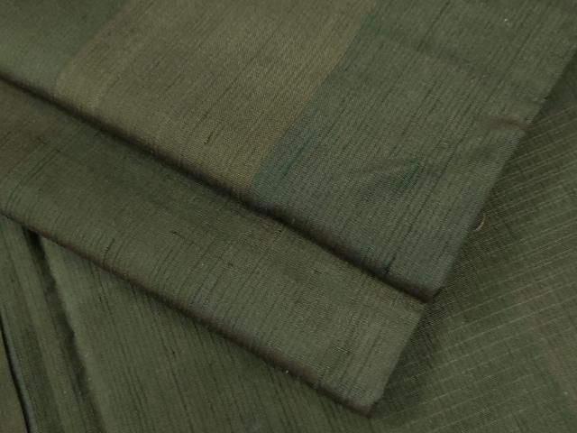 平和屋着物●上質な紬 格子柄 正絹 CAAZ3016yc