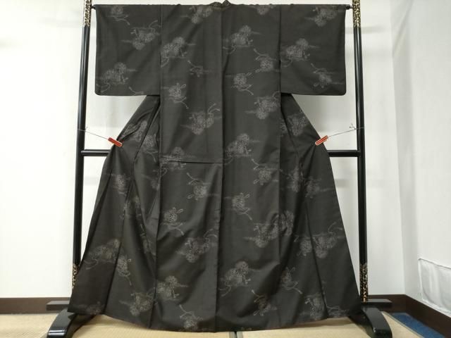 平和屋着物●本場大島紬 鏡裏吉祥花文 やまと誂製 正絹 CAAZ3017yc WWW_NOITHATQUANGTHANH_NET