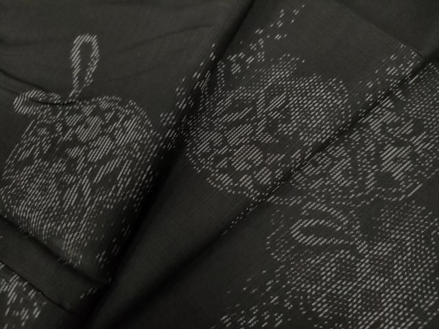 平和屋着物●本場大島紬 鏡裏吉祥花文 やまと誂製 正絹 CAAZ3017yc