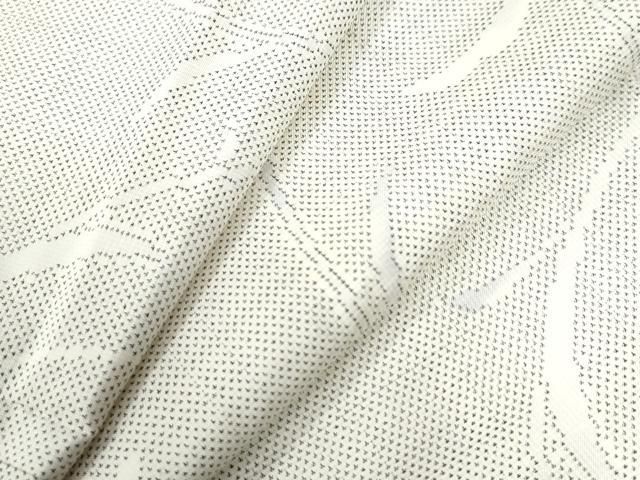 平和屋着物 本場大島紬 白大島 9マルキ 唐草文 正絹 CAAZ3029yc