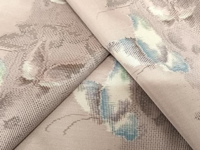 平和屋着物●都喜ヱ門 本場大島紬 総絣 一元7マルキ 舞蝶文 藤絹織物謹製 正絹 ♥ AABC0069zg