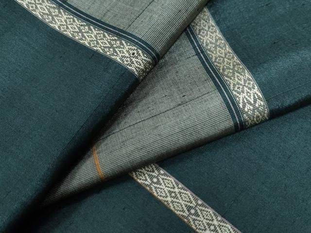 平和屋着物●上質な紬 献上 吉祥間道 正絹 CAAZ3036yc